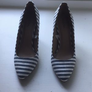 Striped heels